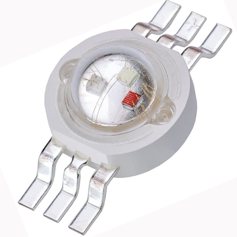 High Power RGB Simulated Lumen 3-in-1 LED Bead 3*1W Six-Pin Red Green Blue Three-Color Full Color RGB Light