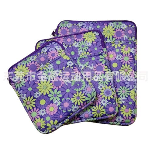 Amazon Hot-selling Neoprene Book Covers, Floral Portable Passport and Document Holder, Health Manual and Medical Record Storage Case