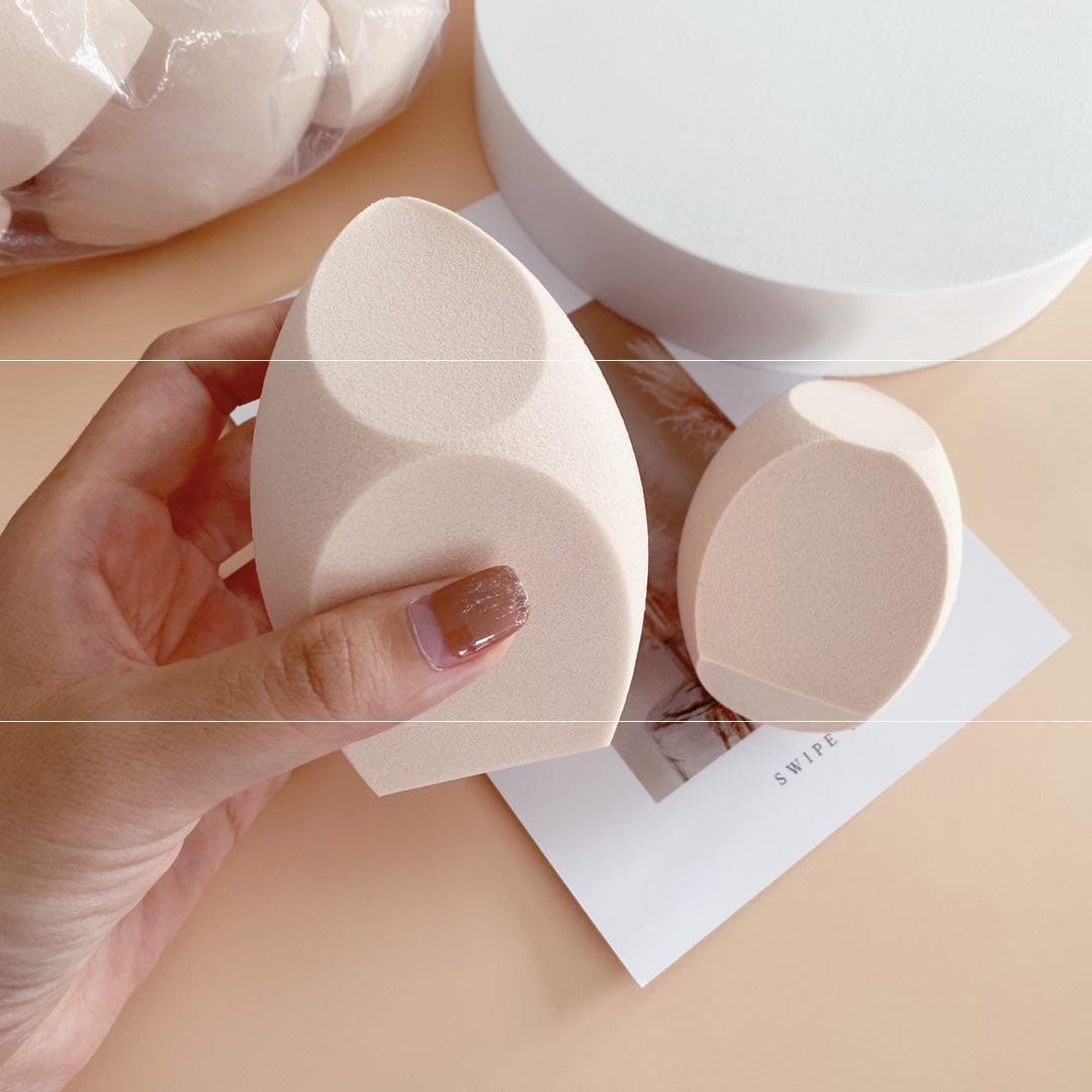 Three-knife-cut beauty eggs bold eggs delicate do not eat powder double-cut skin makeup sponge Big Mac beauty eggs