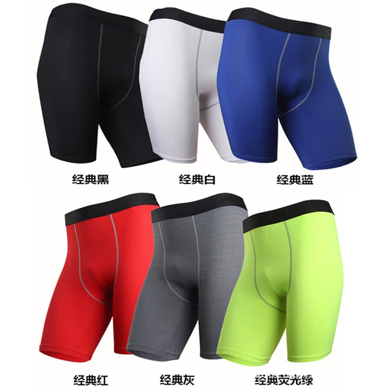 Direct Factory Men's Fitness Pants Basketball Sweat-Wicking Quick-Dry High-Stretch Tight Running Training Base Shorts