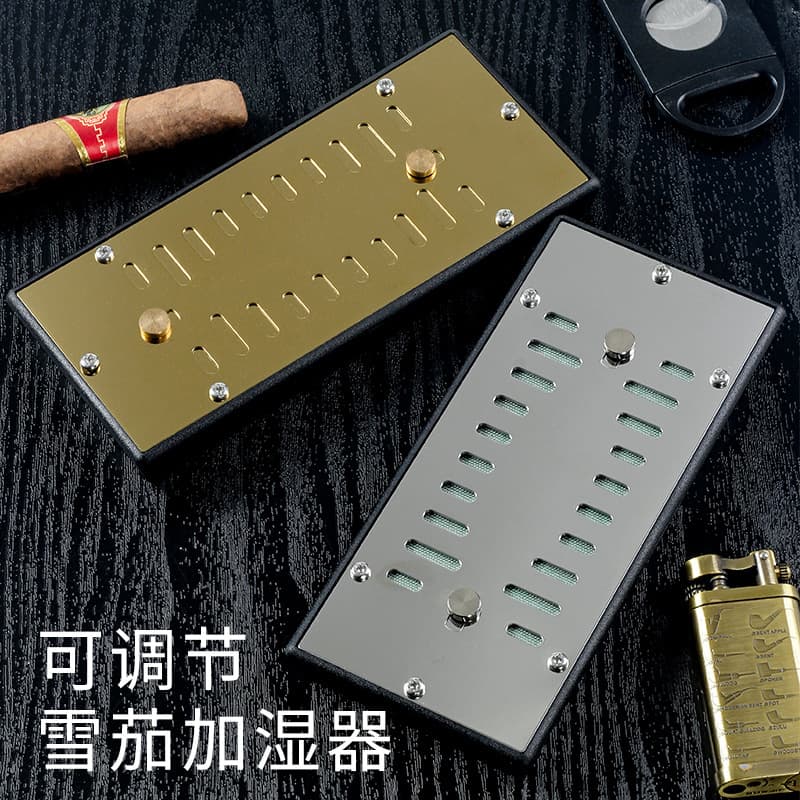 Large Square Cigar Humidifier Adjustable Tobacco Constant Humidity Moisturizing Sheet Metal Faced Plastic Humidification Box Wholesale