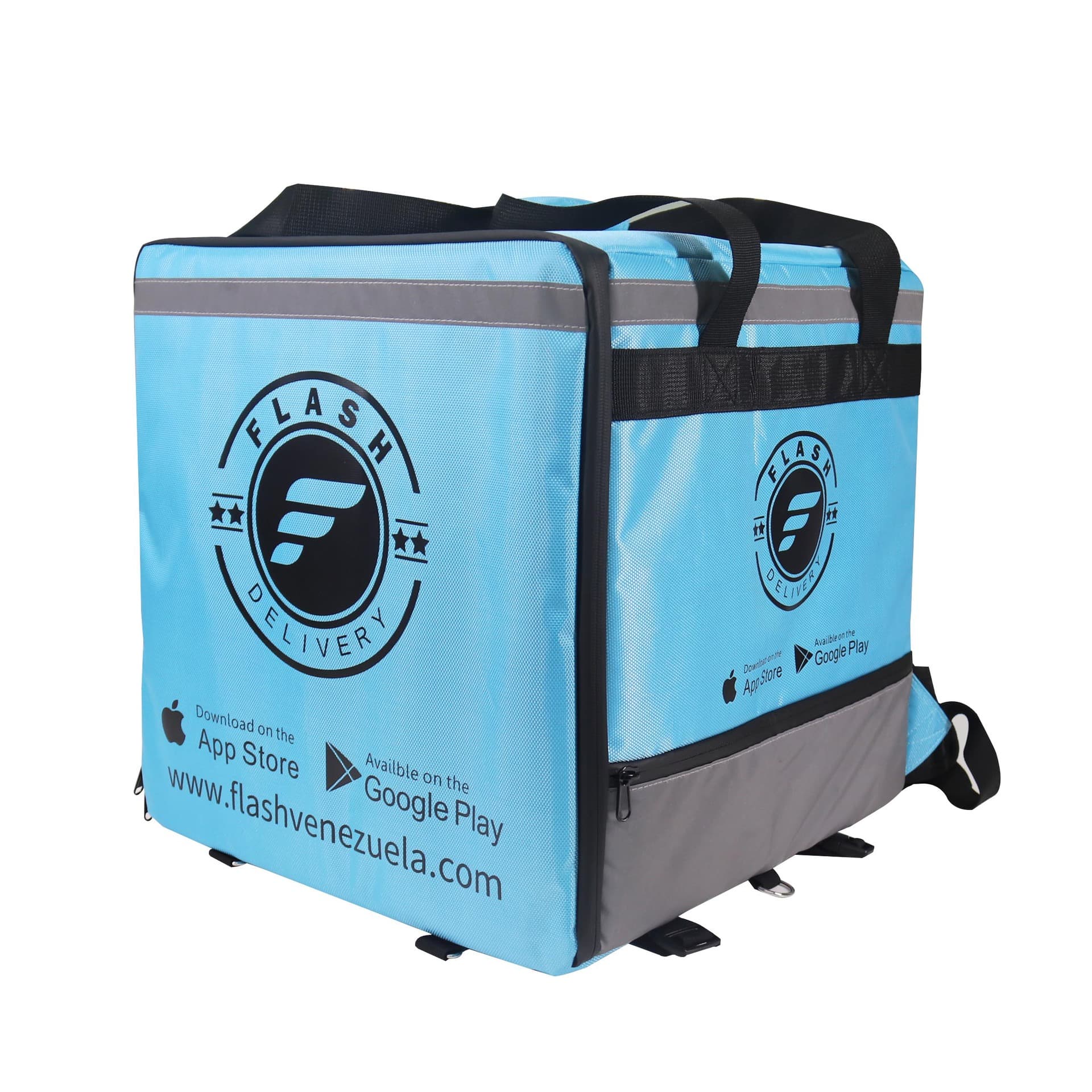 Factory Cross-border Outdoor Rider Delivery Waterproof Oxford Cloth Sample Reference Handheld Flash Double Shoulder Delivery Box