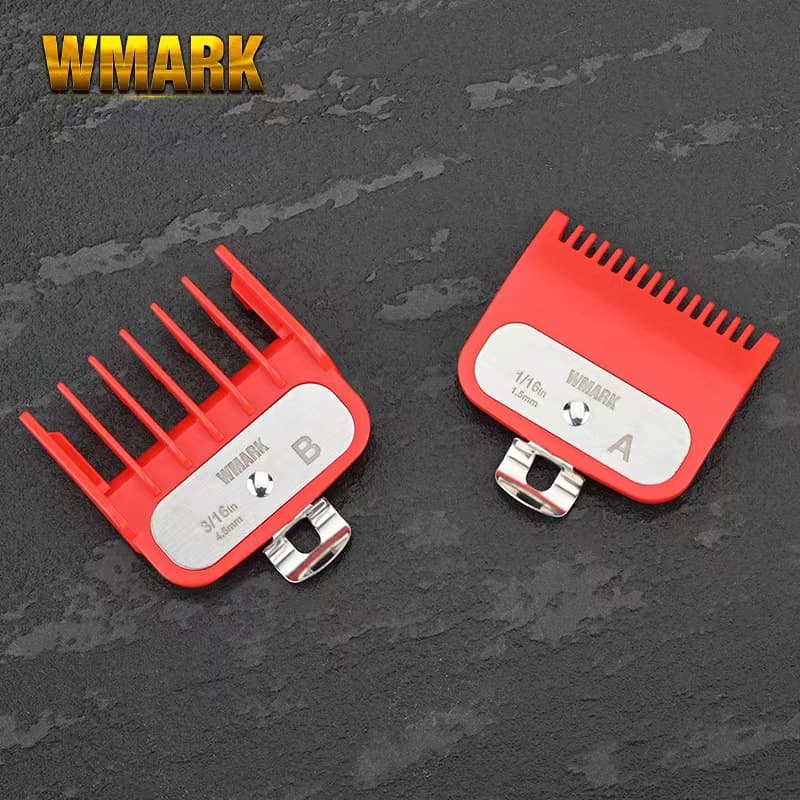 WMARK Hair Clipper Oil Head Fade Standard Guide Comb 1.5mm 4.5mm Universal Limiter Comb for Hair Cutting Clippers