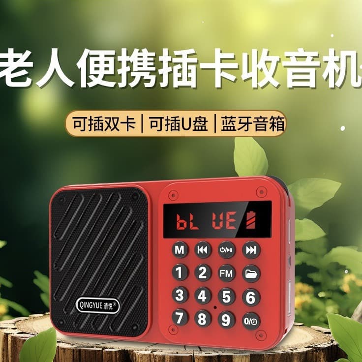 Modern T837 Portable TF Card Radio Player with Card Slot, Radio Reception