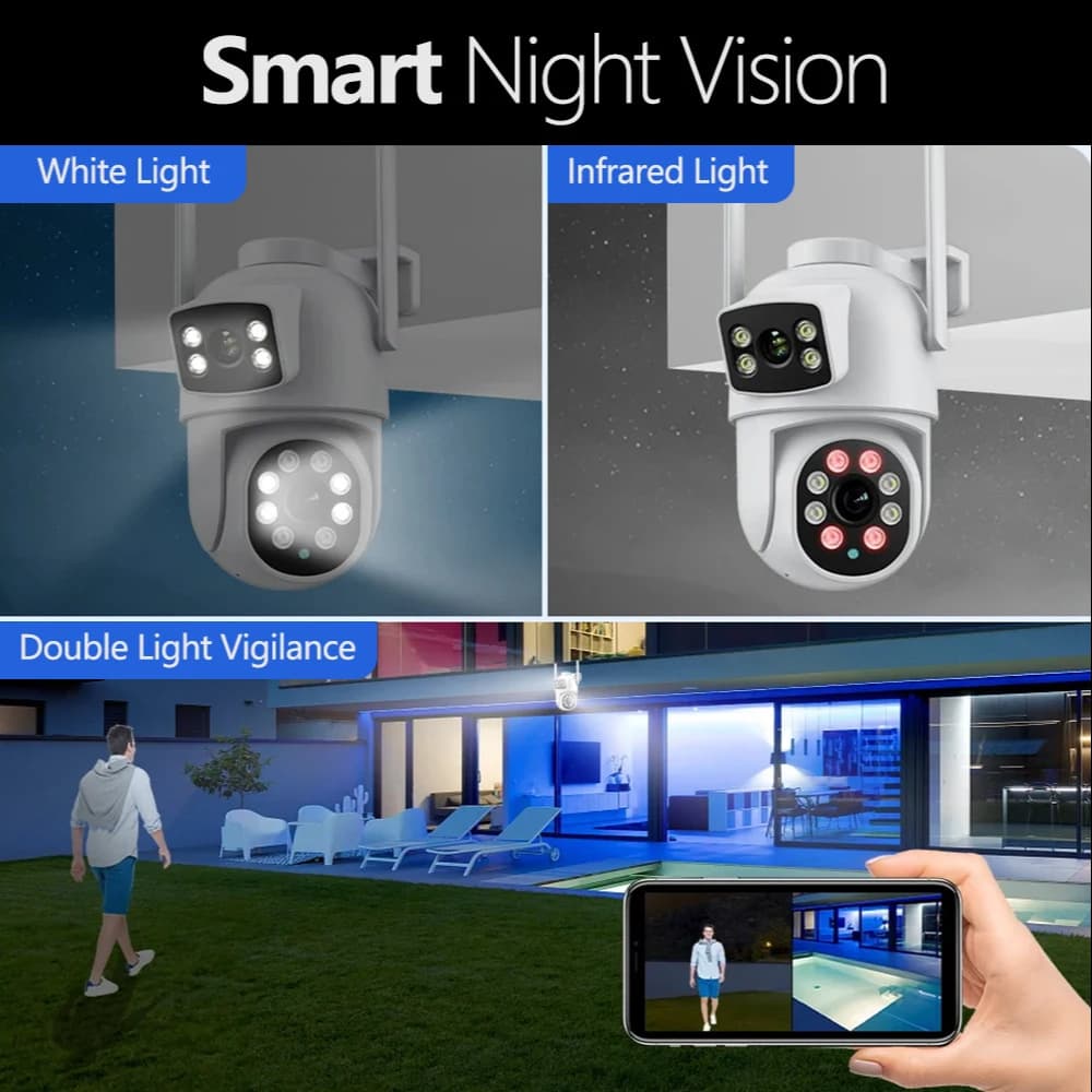Cross-border Outdoor 5G Wireless Monitor HD Dual Lens Camera WiFi Camera