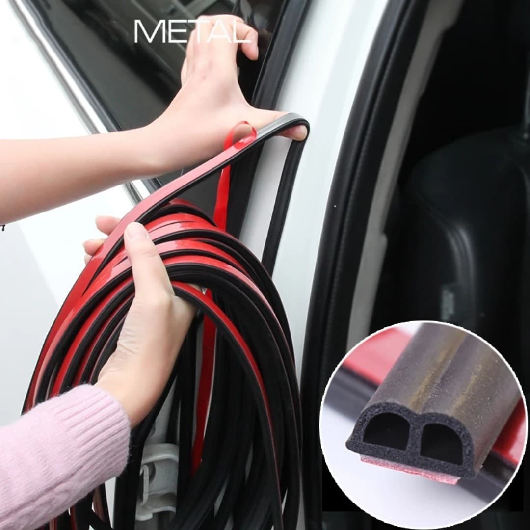 Car B-Type L Sealing Strip Door Soundproofing Strip, Wind and Dust Leakage Prevention, Waterproof Rubber Strip, Upgraded Car Wing Anti-Collision Strip
