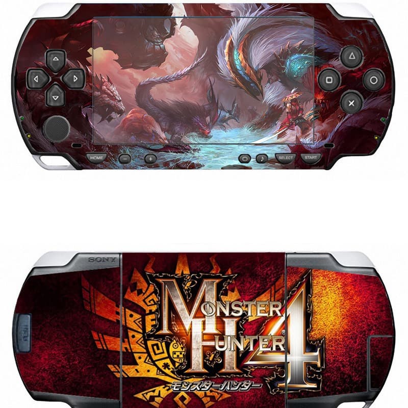 PSP1000 PSP2000 PSP3000 Skin Sticker Body Decal Colorful Sticker Game Pattern
