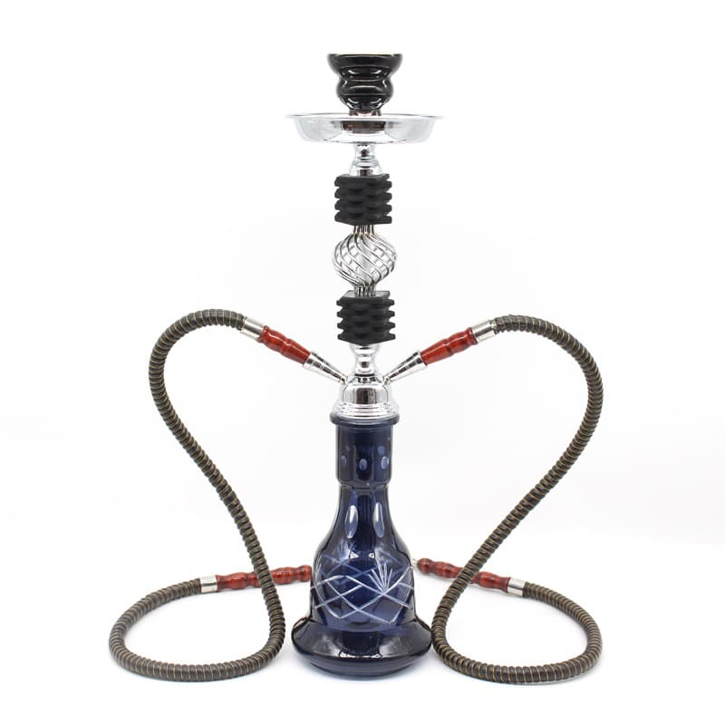 Medium Twisted Acrylic Arabic Hookah Metal Smoking Pipe Stock Hookah Full Set New Hookah Accessories
