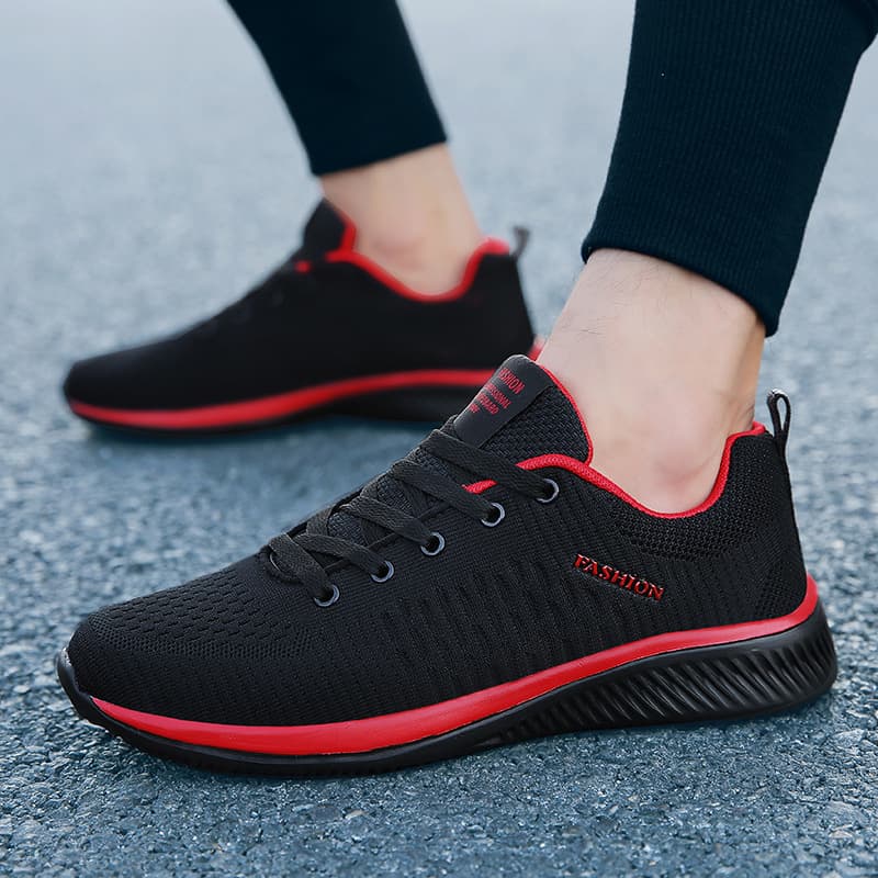 Large Size 45-48 Factory Men's Sports Shoes Breathable Fly Knit Casual Outdoor Couple's Sneakers Lightweight Wear-resistant