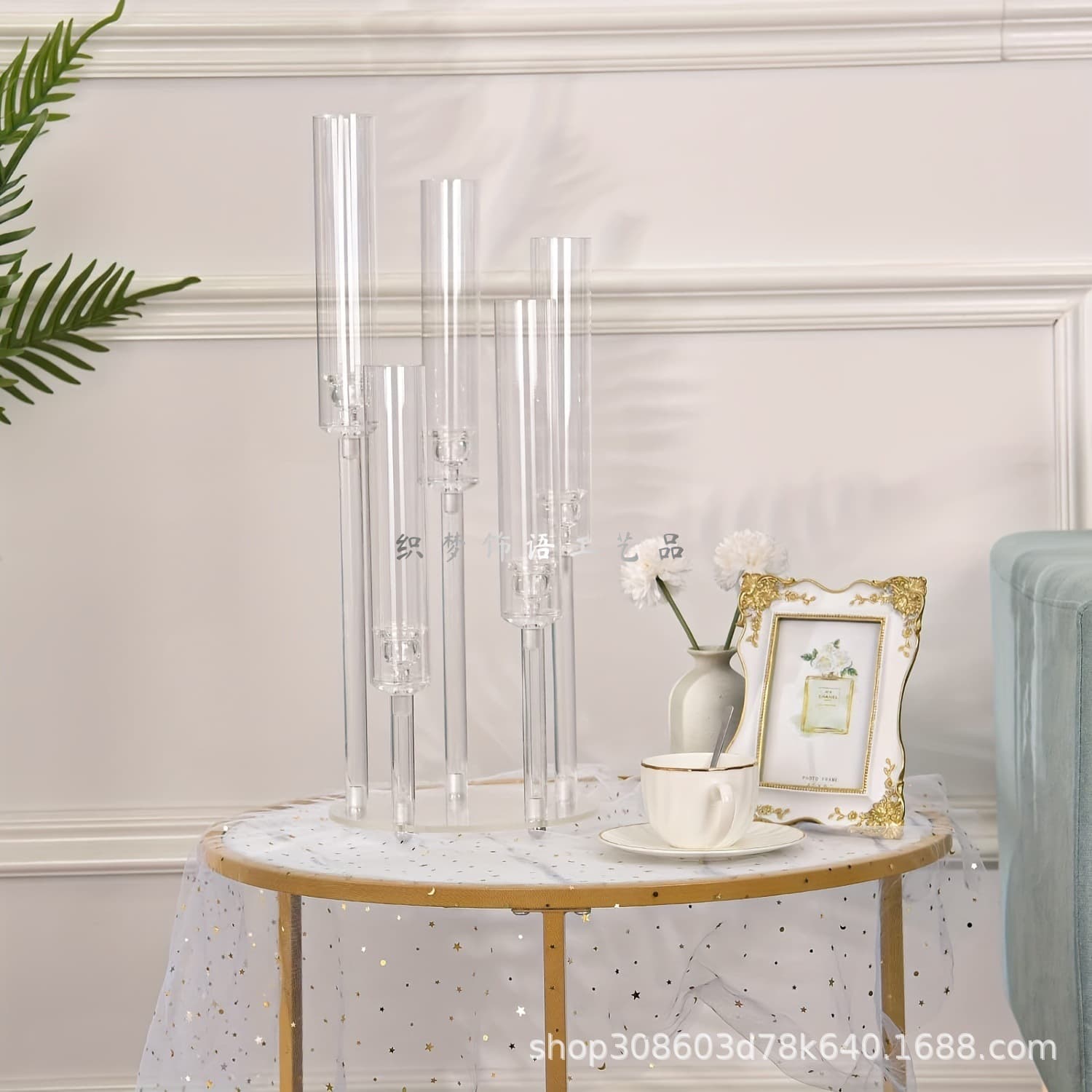 Cross-border Acrylic Candle Holder Step-by-Step Series Wedding Scene Decoration Western Restaurant Hotel Table Decor