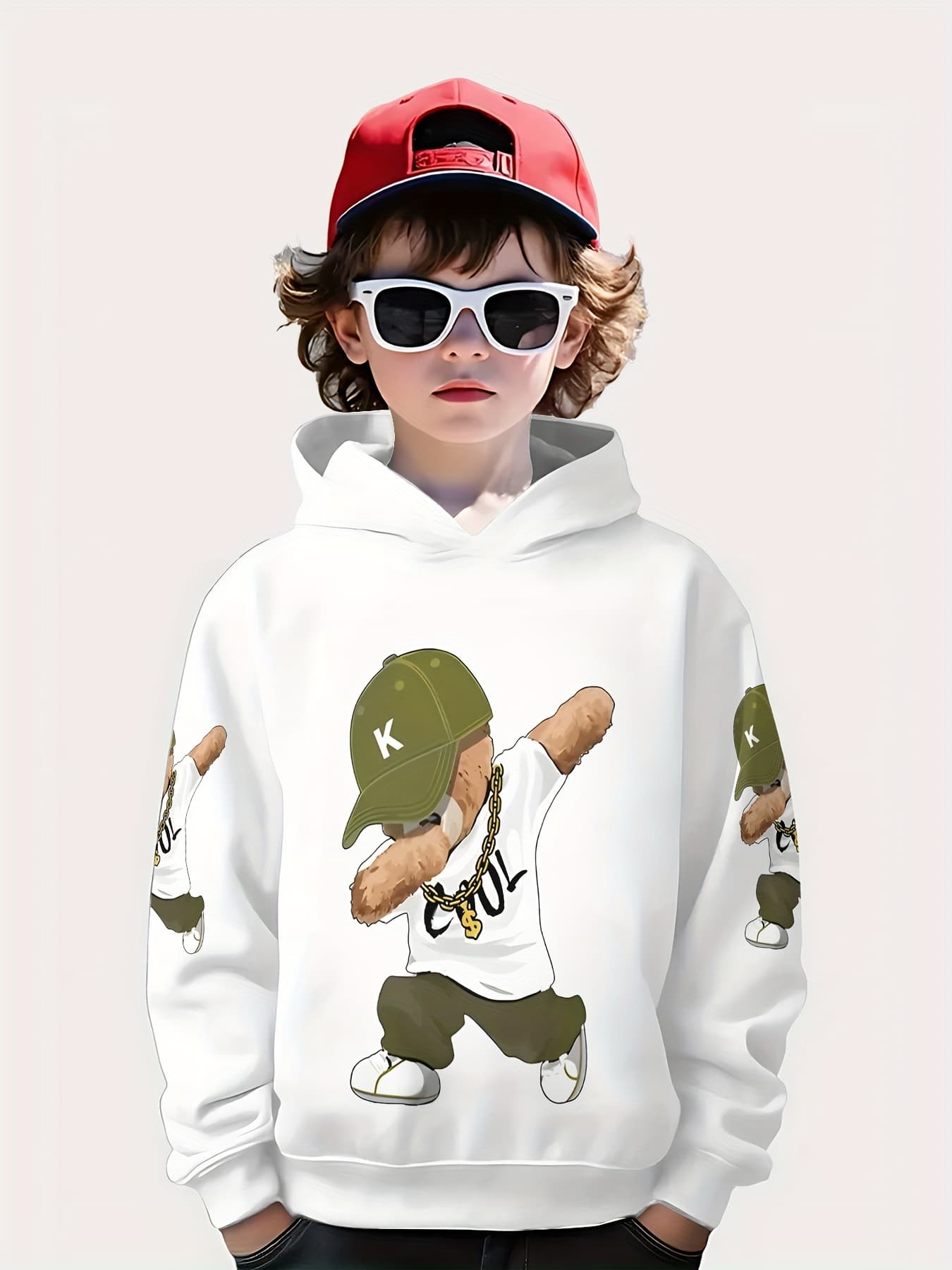 Boys Hooded Sweatshirt - Soft Pullover for Kids, Long Sleeve Sweater for Daily and Birthday Wear (Autumn/Winter)