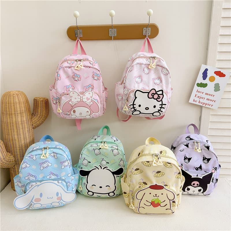 Children's Fashion Double Shoulder Bag Kids Backpack Trendy Bookbag For Boys Girls Durable Pu Leather Schoolbag