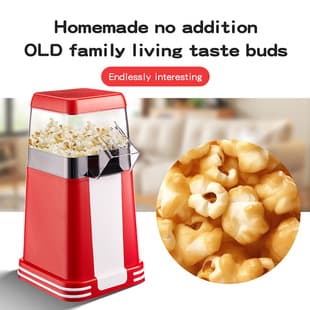 Cross-Border Popcorn Maker, Automatic Popcorn Machine for Home, Portable Mini Popcorn Maker for Kids