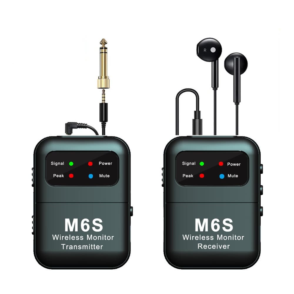 2.4G stereo wireless in-ear monitoring system studio band rehearsal scene IEM transmitter and receiver