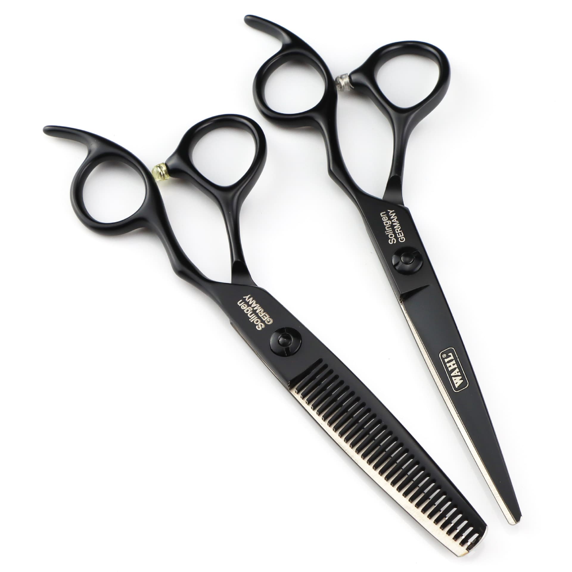 6.0-inch Wall half-length black personality hair scissors, hair scissors, flat cut bangs scissors 05-7
