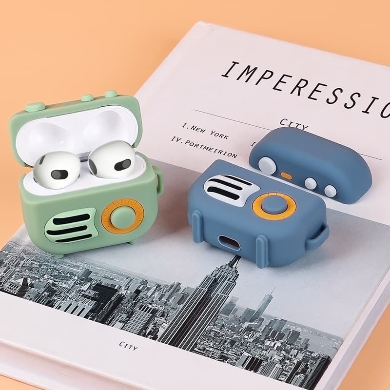 AirPods Protective Case for Apple 3rd Generation New Earphones, Radio-Style Shockproof Cover, Factory Direct Stock