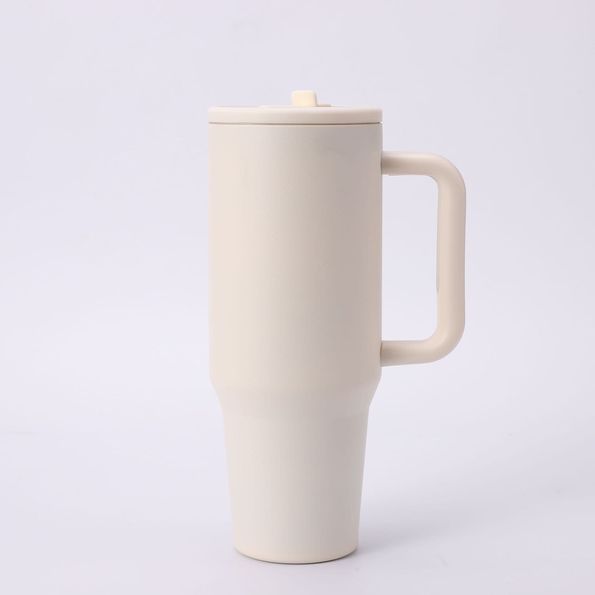 40oz Car Cup Large Capacity Insulated Mug Giant Ice Tumbler with Straw Cross-border Stainless Steel Water Bottle