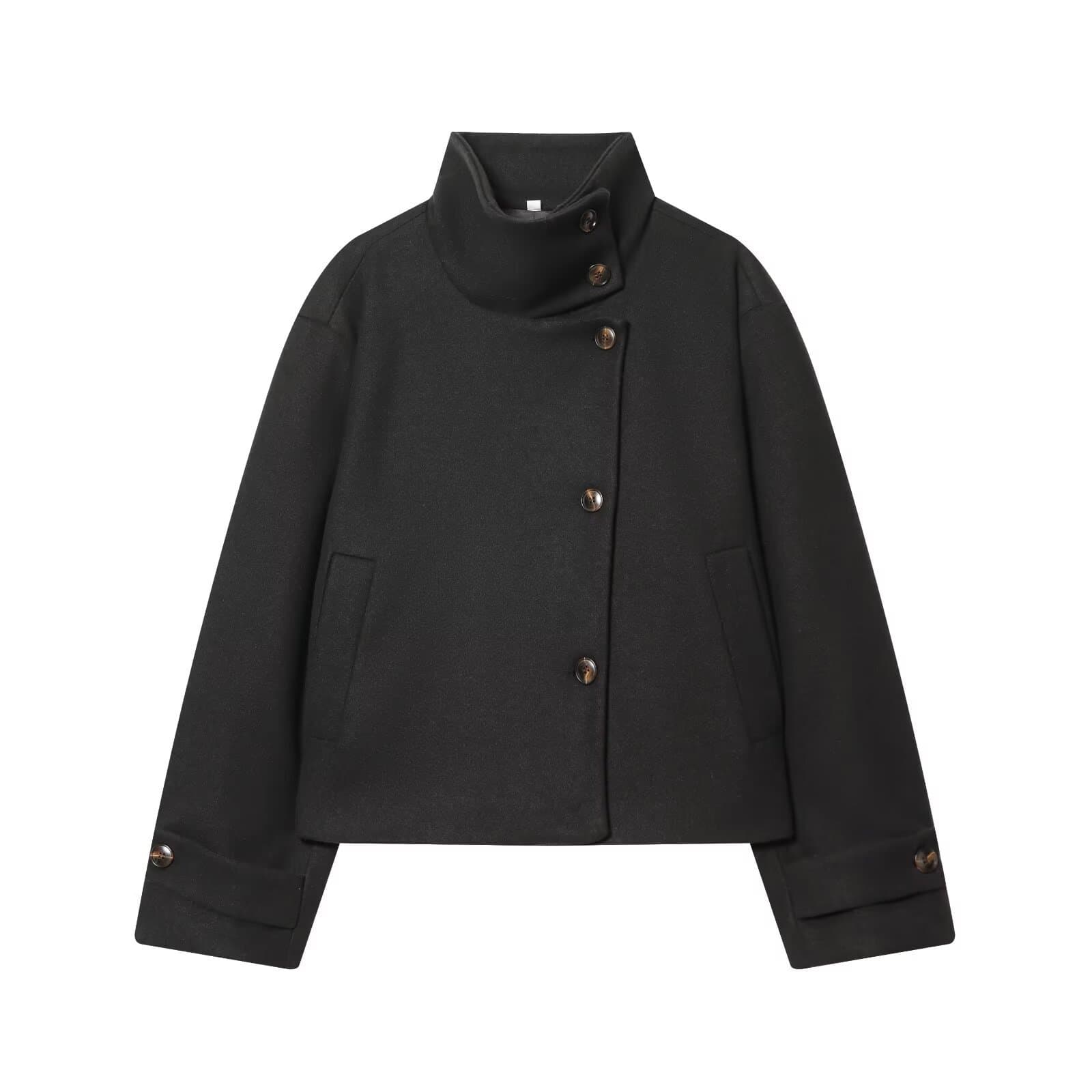 TAOP&ZA Women's 2026 Spring New Arrival European & American Style Fashion Simple Versatile Stand Collar Jacket 6318293
