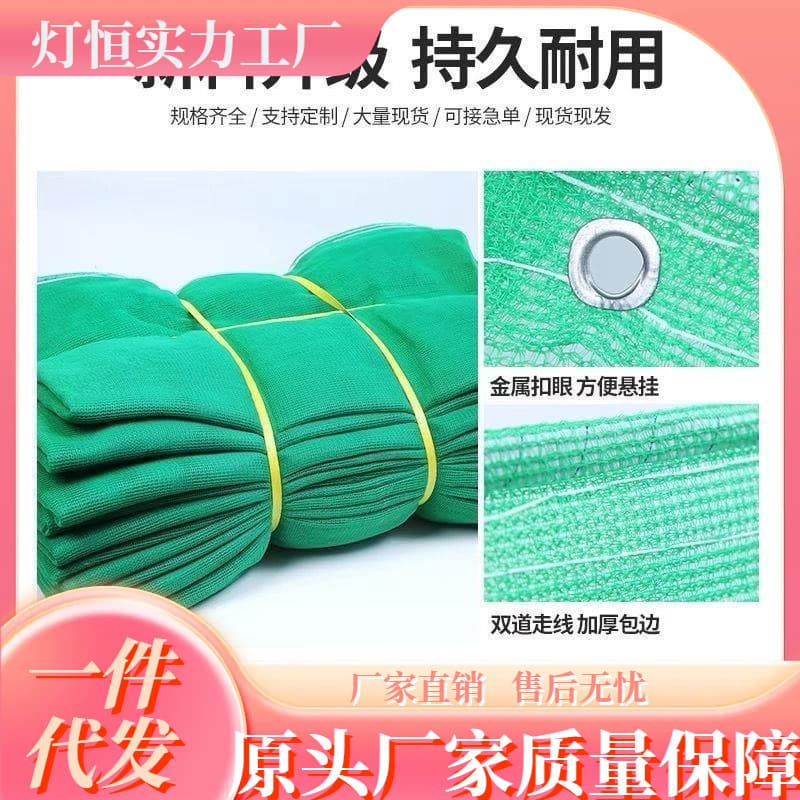 Building safety dense mesh flame retardant net construction site construction dust net elevator entrance anti-fall net protective net car net green