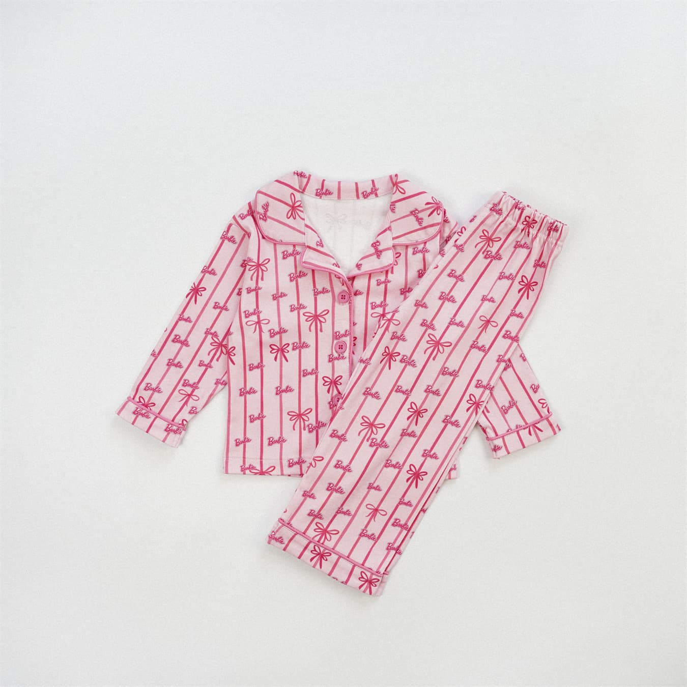 Girls' Homewear Set Fall New Arrival Little Girl Cardigan Pure Cotton 2026 Girls' Long-Sleeve Loungewear Kids' Clothing