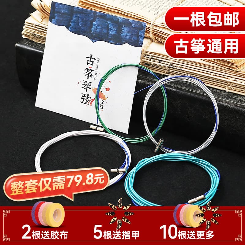 Professional Performance Grade Guzheng Strings Full Set 1-21, Loose Nylon Strings, Single Universal String