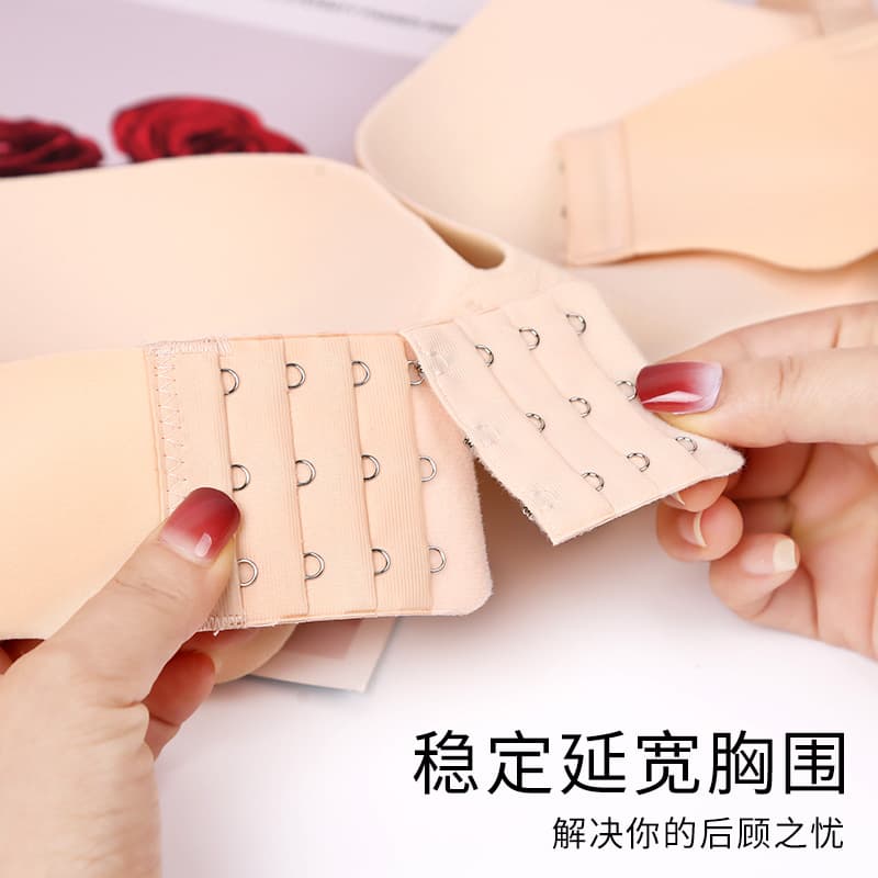 Bra Extender Clasp, Bra Hook and Eye Extender, 2-Row 3-Hook, 3-Row Elastic Adjustment Bra Extension