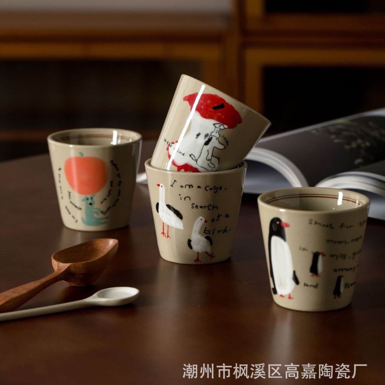 Creative Cartoon Underglaze Painted Ceramic Piggy Mug, Cute and Exquisite Office Ceramic Cup, Birthday Gift