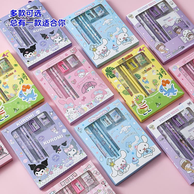 Sanrio Stationery Set Back-to-School Gift Box Cross-Border Student Children's Day Reward Birthday Gift Wholesale