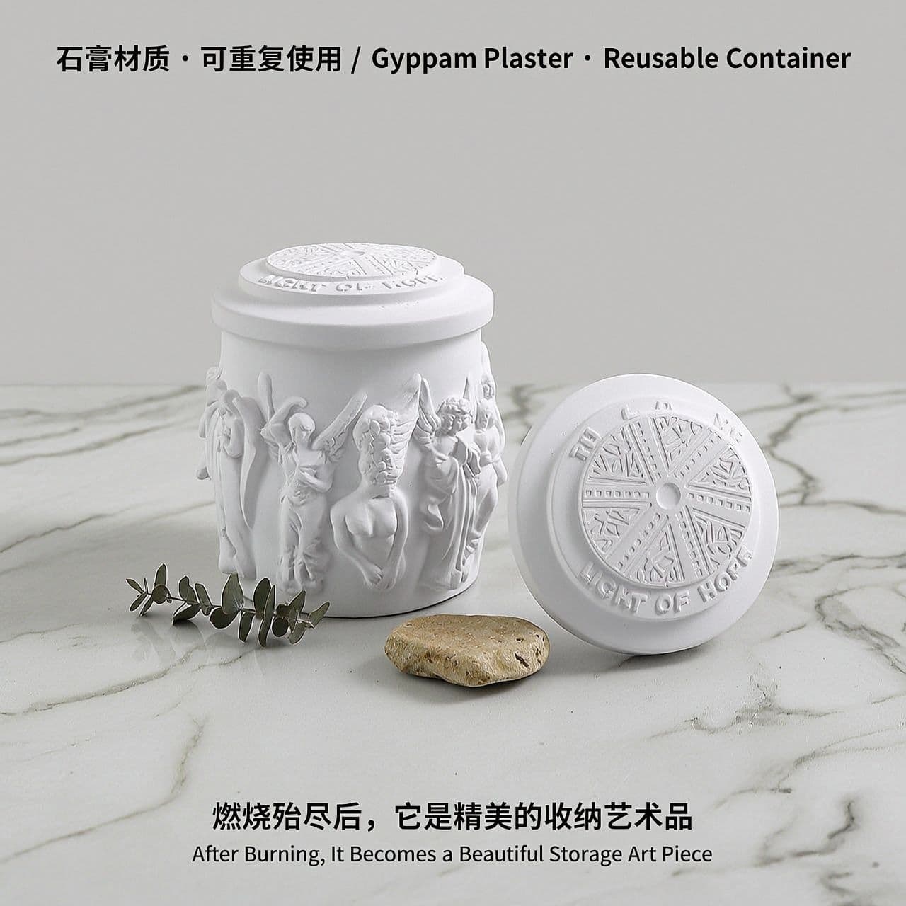 Cupid Angel Sculpture Scented Candle Indoor Household Niche High-end Candle Fragrance Birthday Gift Souvenir