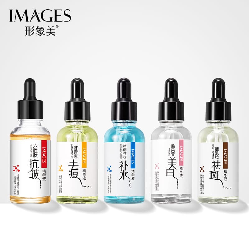 Image Beauty Hexapeptide Anti-Wrinkle Essence Lotion Whitening Freckle Remover Fine Line Diminisher Brightening Acne Treatment Anti-Wrinkle Concentrate Serum Water