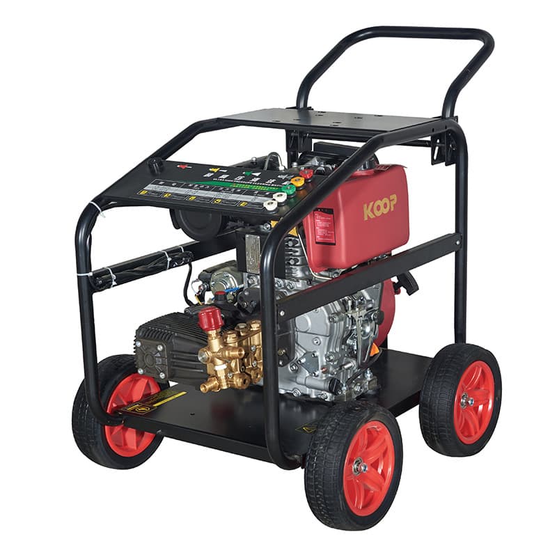 High-pressure diesel car wash machine, gasoline-powered water gun pump, mobile commercial car wash pipe dredging equipment gun