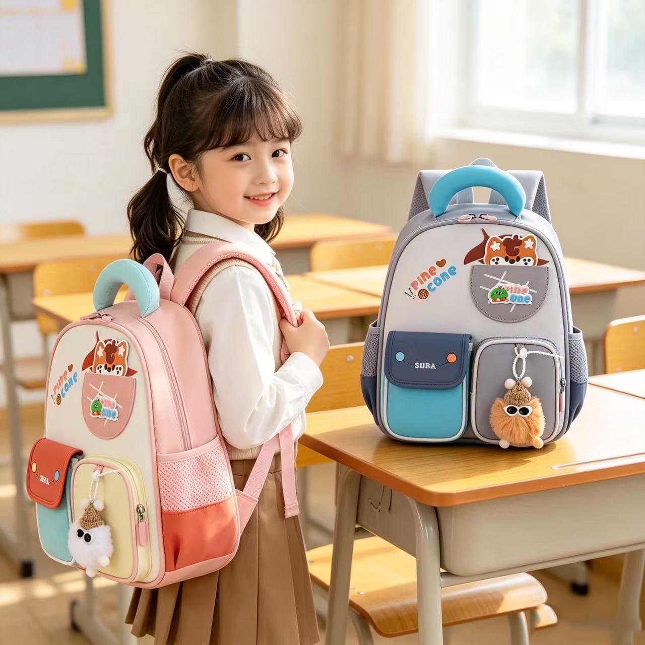 Kindergarten Backpack for Girls Boys Preschool Elementary School Lightweight Spine Protection Cute Princess Shoulder Bag