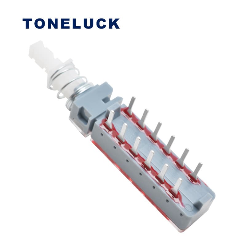 Huida Factory supplies PBN series 0.1/1A low-current push-button switches for audio equipment, press-type direct-key switches.