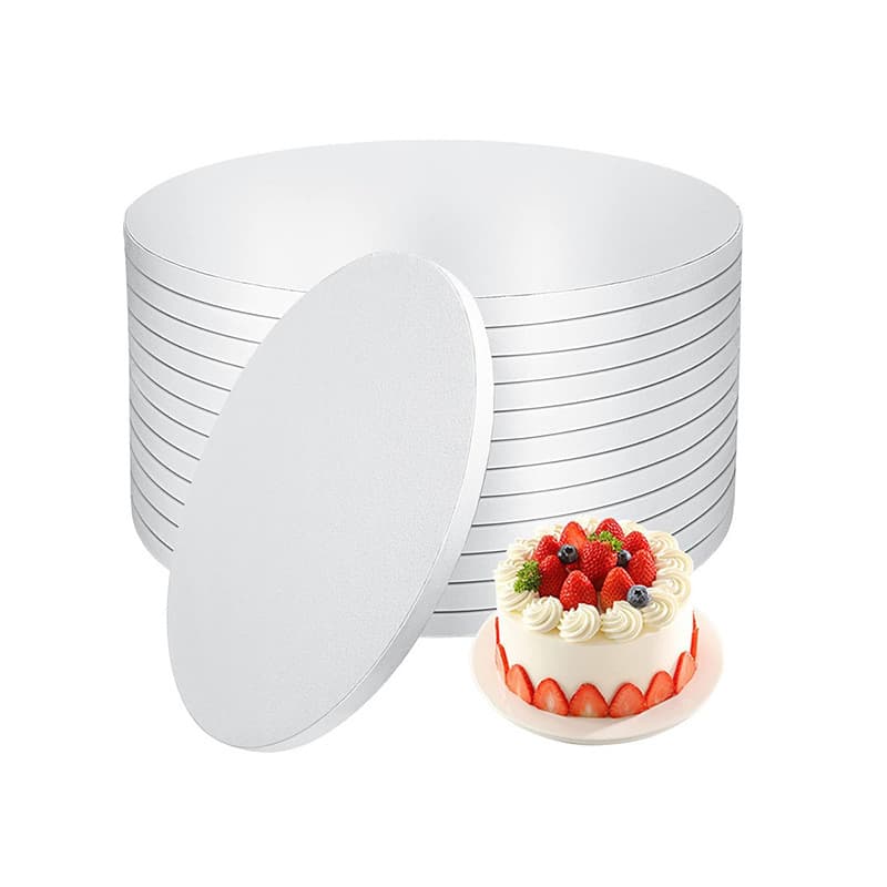 Amazon Hot Sale 12mm Corrugated Cake Base Round Cake Tray Custom Cake Drum Cake Board