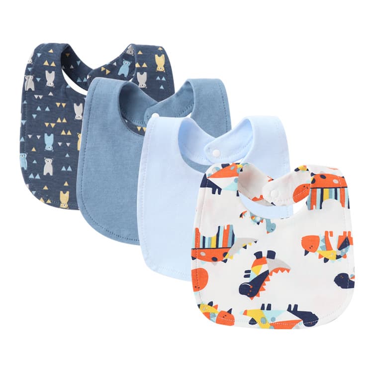 2025 Export Baby Bibs Cotton Gauze Drool Pads Newborn Absorbent Double Layer