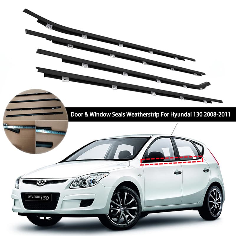 For Hyundai I30 2008-2011 Car Window Glass Outer Weatherstrip Waterproof Sealing Strip