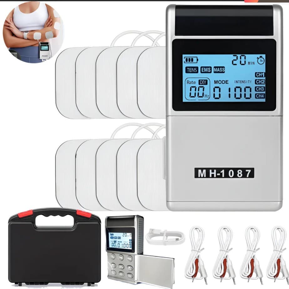 Cross-border new product MH-1087 four-channel 48-mode tens low-frequency physical therapy device EMS muscle stimulation massager