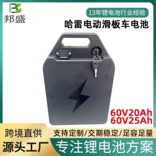 Qiniu Harley Electric Scooter Lithium Battery 60V 20Ah Removable for Chauffeur Electric Motorcycle Battery Electric Scooter Battery