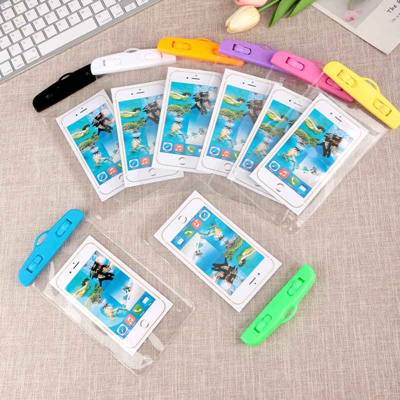 Waterproof Phone Bag for Delivery Riders, Rainproof, Touchscreen Transparent for Photography, Travel, Rafting, Diving, Sealed with Neck Strap