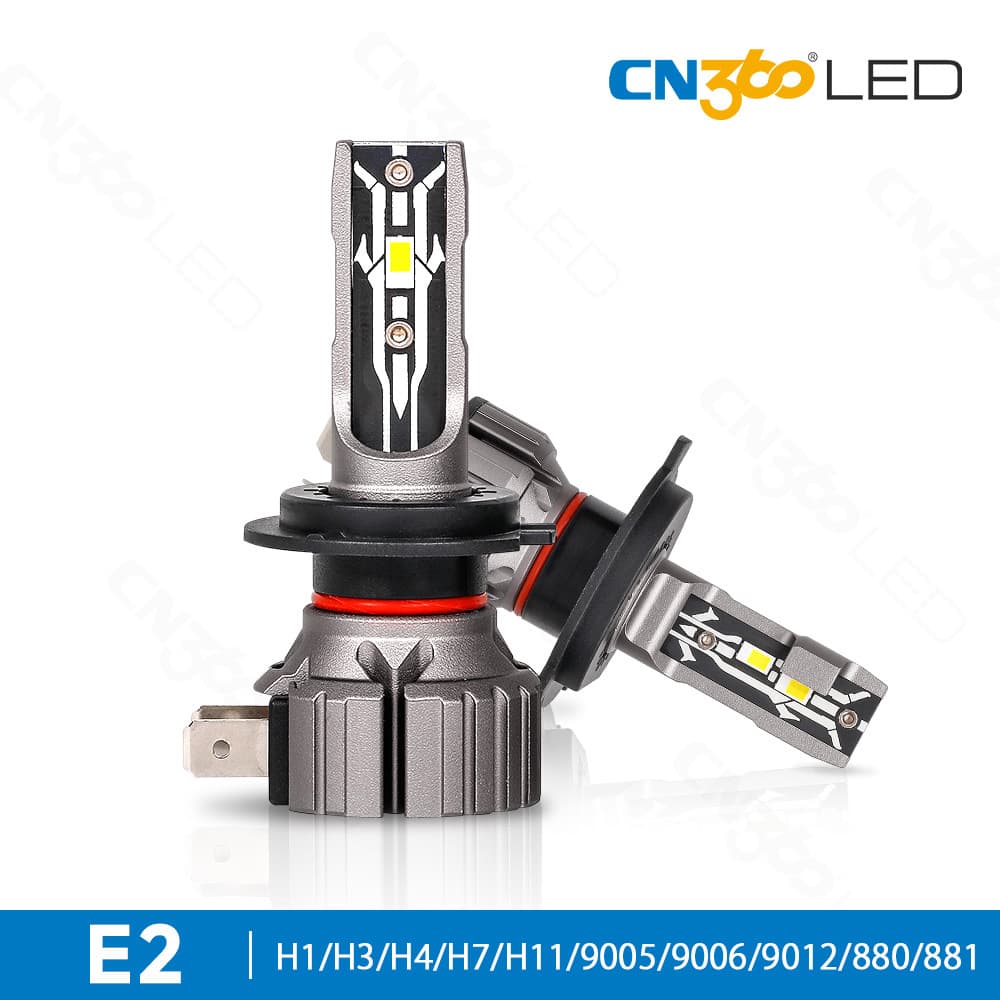 cn360 E2 50W car LED headlight direct plug-in near and high beam integrated light H4H7H11 high brightness headlight