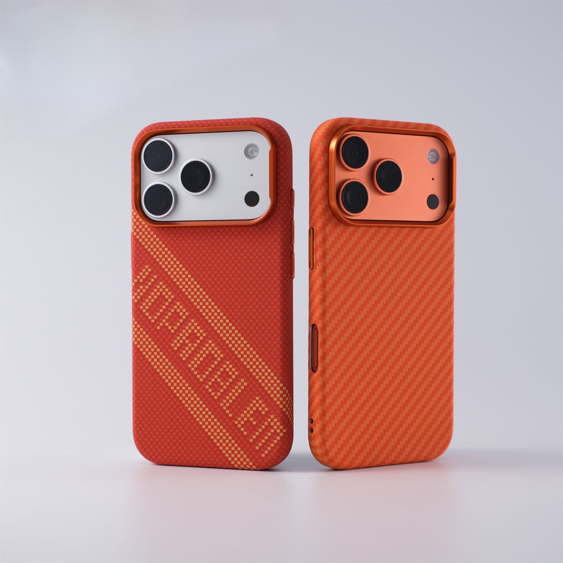 Cross-border Compatible with iPhone 18 Pro Max Kevlar Texture Skin-Feel Magnetic Phone Case Apple 17 Full Coverage PC Hard