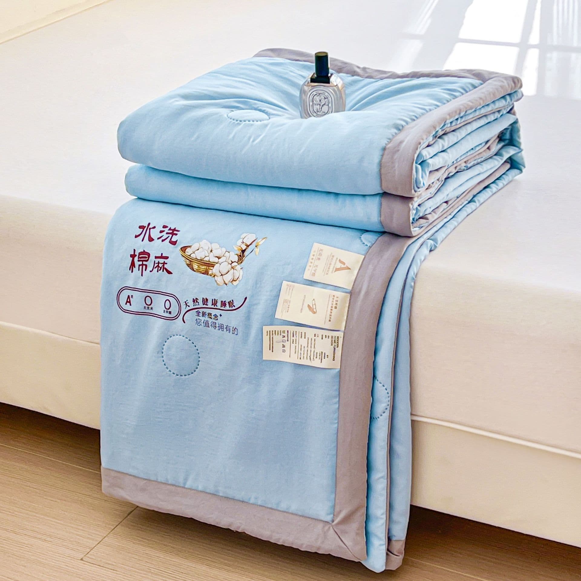 Washed cotton summer quilt, Class A, air-conditioning quilt, soybean cotton thin quilt, student dormitory spring and autumn quilt, summer cooling quilt, a carefully selected home textile brand.