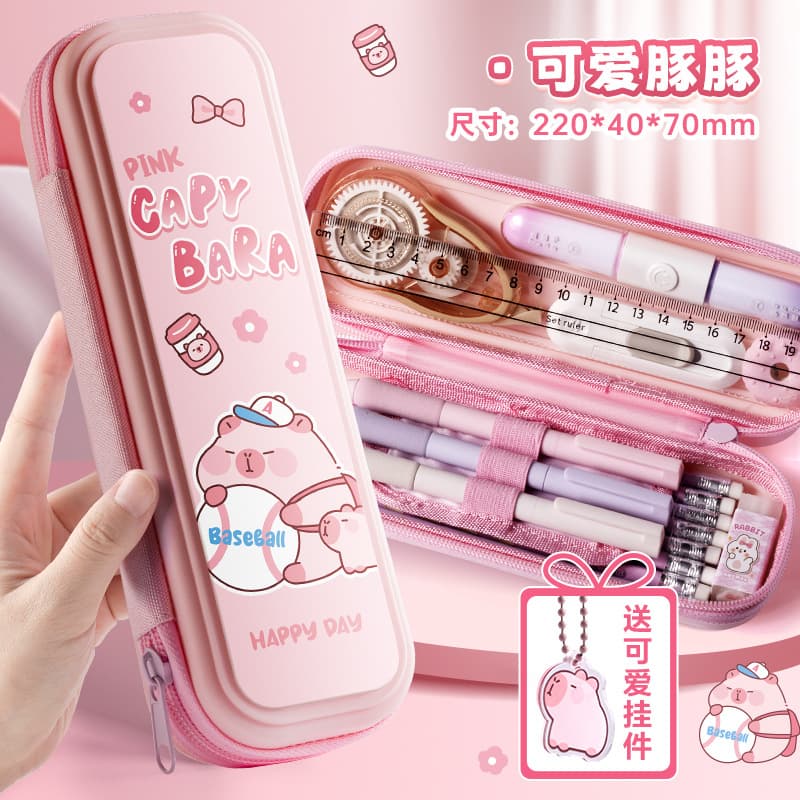 Cartoon Children's Lightweight Pencil Case, Large Capacity Multi-functional Storage Pencil Box, Waterproof and Dirt-resistant Material
