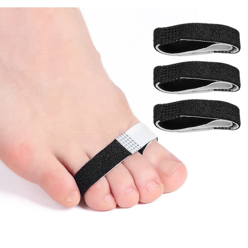 Elastic Toe Strap Finger Toe Separator Day and Night Use Band Overlapping Bunion Stretch Strap Small Cloth Strip