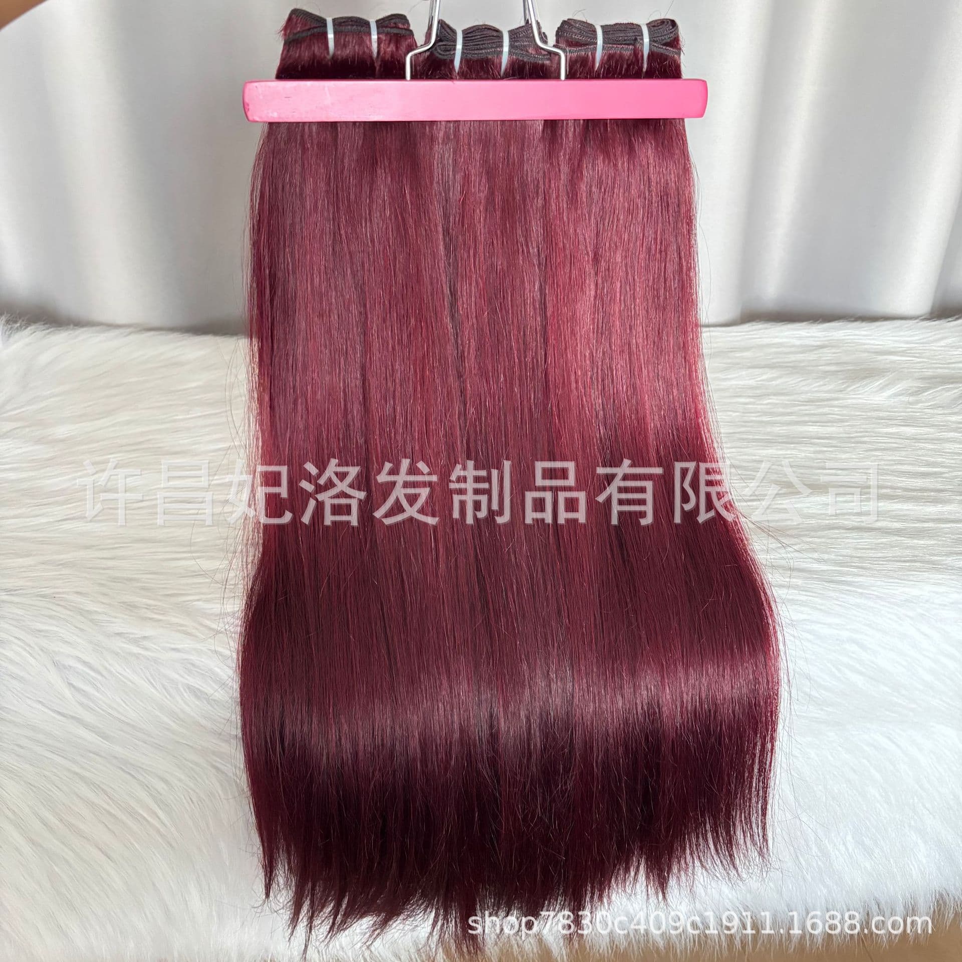 Feiluo Human Hair Bundle With 5x5 Closure #99J Bone Straight