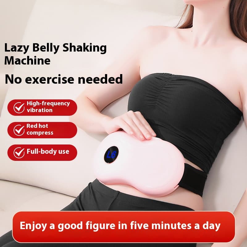 Cross-Border Lazy Fat-Burning Machine, Weight Loss Vibrating Machine, Heating Massage Belt, Slimming Belly Massager, Weight Loss Miracle Device