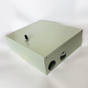 24-Core Fiber Optic Splice Box, Direct Fusion Splitting Box, Indoor/Outdoor Wall-Mounted 24-Core Fiber Optic Direct Fusion Box