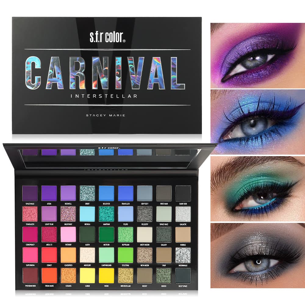 s.f.r New 45-Color Paper Palette Eyeshadow Colorful Matte Fine Shimmer Eyeshadow Palette Waterproof Smudge-Proof Makeup Artist Professional