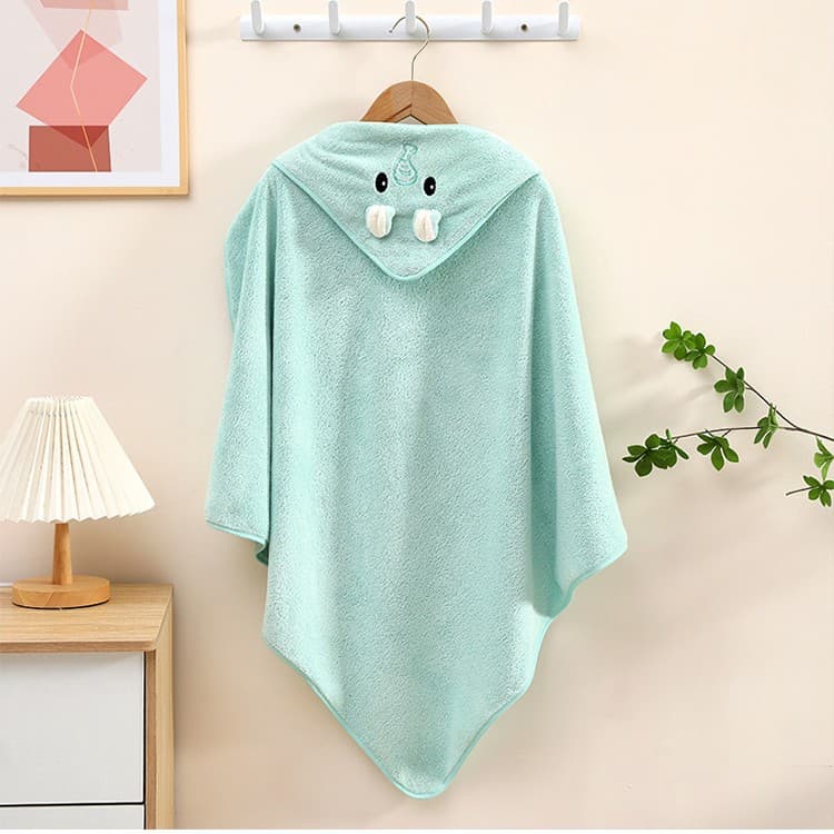 Baby Swaddle Wrap, Infant Bath Towel Cape, Kids Bathrobe, Cute Cartoon Hooded Newborn Bath Towel Wrap