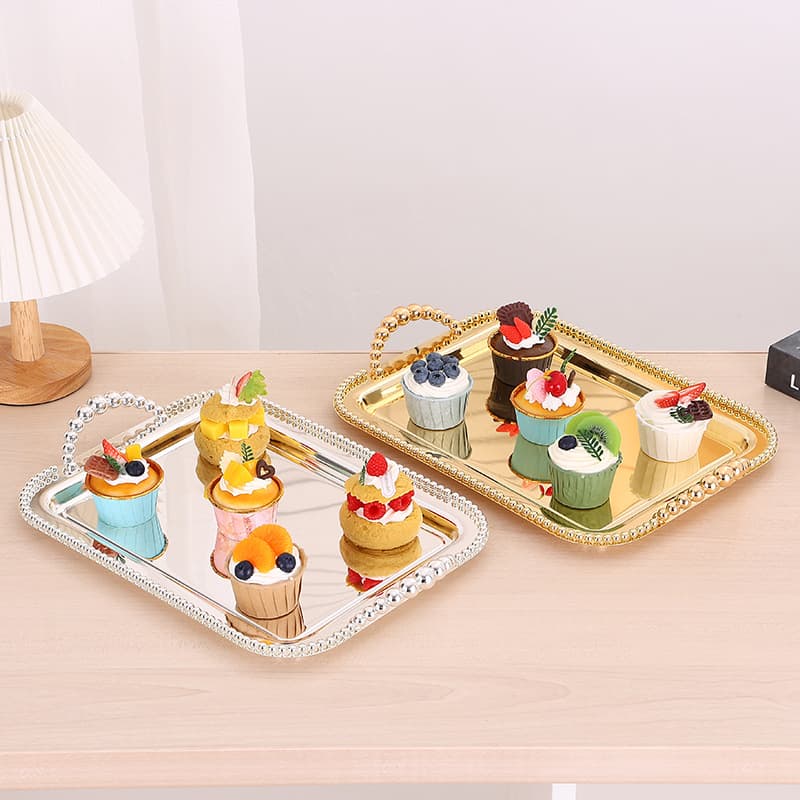 European light luxury style fruit plate snacks candy plate home living room creative internet celebrity cake fruit tray decoration ornaments